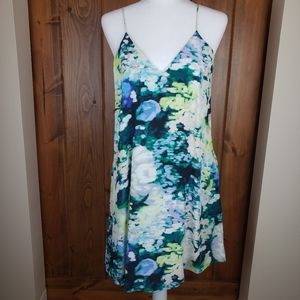 Cynthia Rowley Silk Watercolors Racerback Dress, 4